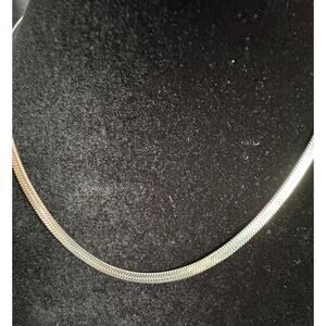 Silver-Tone Stainless Steel Snake Chain Necklace 16" Elegant Unisex Chain N127